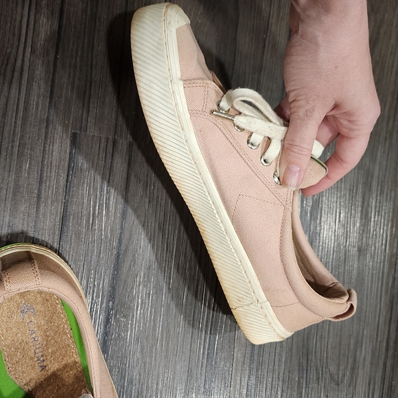 CARIUMA Women's Shoes OCA Low Pink Size 8 US Ethically Made Canvas Sneakers - Picture 6 of 9